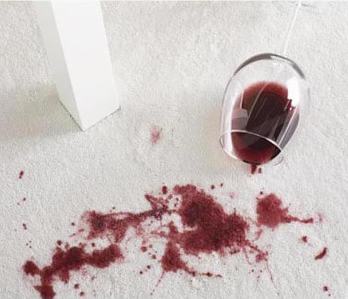 Red Wine on White Carpet